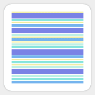 beach stripes Sticker